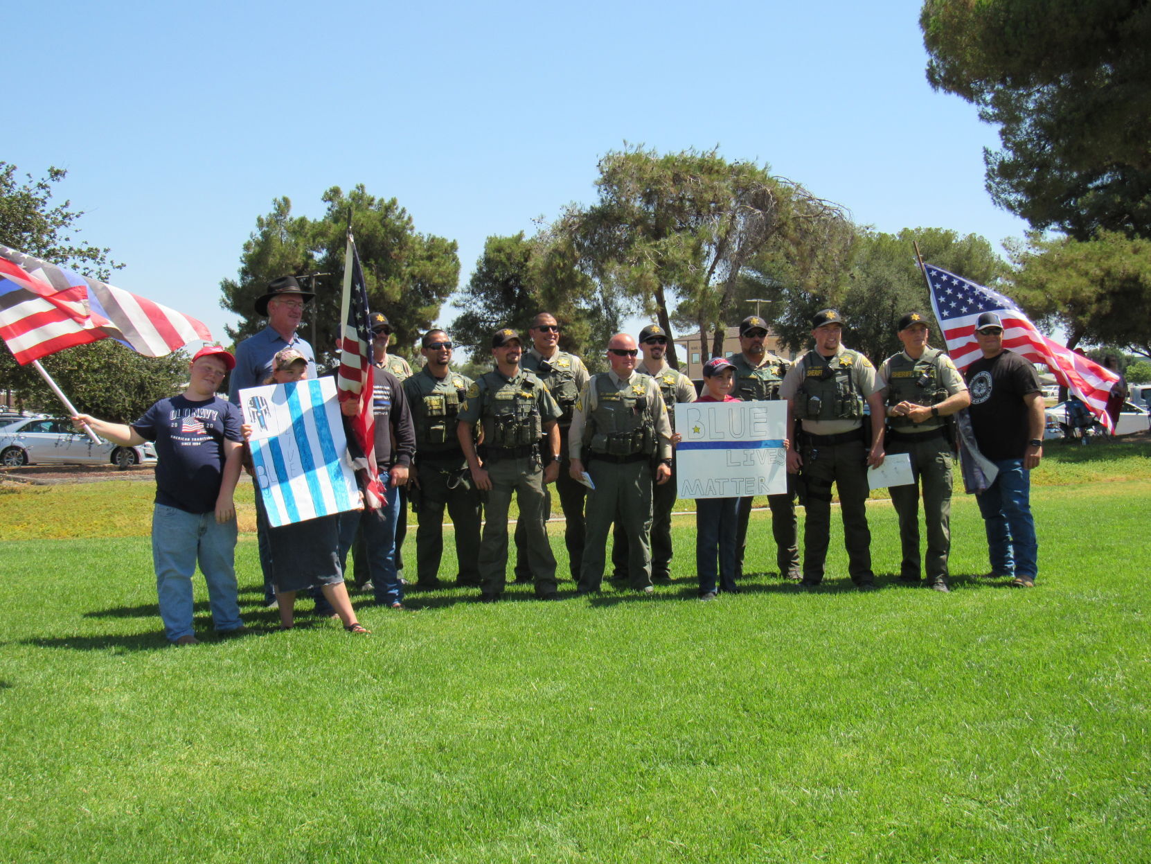 Back the Blue Rally